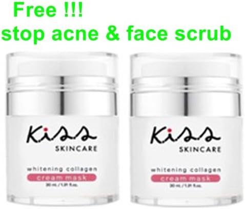 K.I.S.S Whitening Collagen Cream Mask Whitening Collagen Cream Mask Apply a thick mask over the face and neck. Overnight. And wash thoroughly after awakening in the morning. You can feel the skin smooth and soft from the first use.