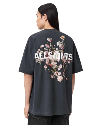 Allsaints Men's Valen SS Crew, Washed Black, XL