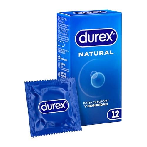 Durex Preservativos Originales Natural Plus - 45 g, 12 Unidad (Paquete de 1)
