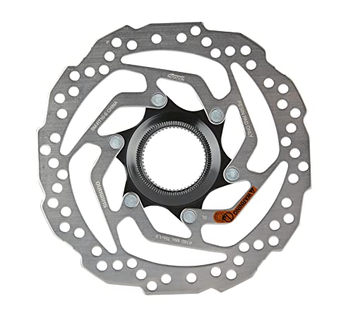MEGHNA Frenos de disco para bicicleta Shimano RT10, 160 mm, disco con cierre centralizado, disco de freno para bicicleta de carretera, montaña, BMX, bicicleta urbana (RT10-S/160 mm) Cover