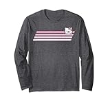 Hello Kitty Nerd Glasses Retro Stripe Long Sleeve Shirt Long Sleeve T-Shirt