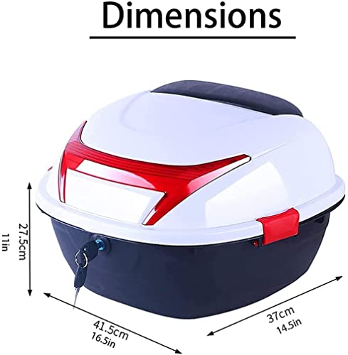 Baúl para Motocicleta universal con cerradura 4