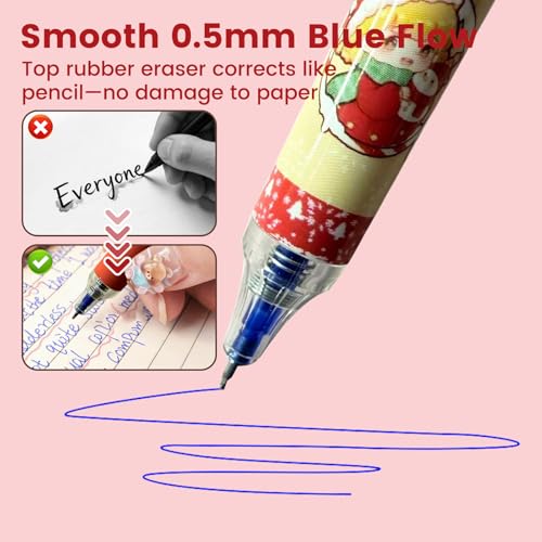Set de 6 Bolígrafo de Gel Borrable con Tinta Azul miniatura 5