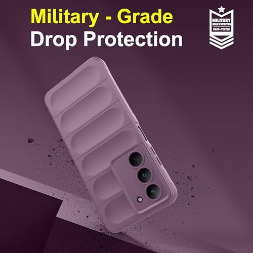 Image of Zapcase Back Case Cover for Realme 14x 5G | Compatible for Realme 14x 5G Back Cover | Liquid Silicon Magic Case with Camera Protection | Lavender