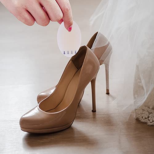 EXCEART 10Pcs Anti- Slip Hak Grips Hoge Hak Inserts Adhesive Gel Shoe Pads Hiel Pads Liners Stickers Onzichtbare Voor… - Image 7