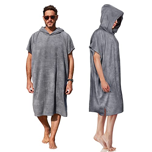 Kato Tirrinia Mikrofaser Frottee Surf Poncho Handtuch Badeponcho...