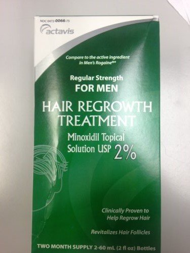 Mens Minoxidil 2% Regular Strength Hair Regrowth Treatment Solution, 2 Pack - 60 mL bottles per box (2 boxes 4 total 60 mL bottles)