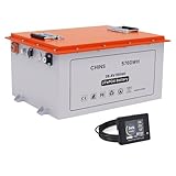 CHINS Smart LiFePO4 Battery Bluetooth 36V 150AH Lithium Battery Perfect for Golf Cart, Trolling Motor, Marine, Built-in 200A BMS, Includes Battery Monitor, Peak Current 1000A