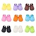 9 Pairs 17cm Doll Shoes, Plastic Mini Shoes for 17cm Dolls, Mini Finger Shoes, Clothing Accessory for 6.9 Inch Dolls