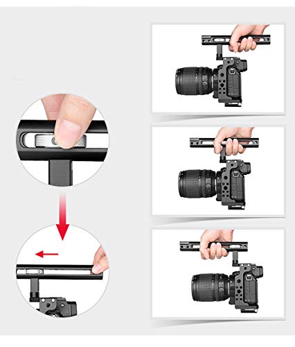 Fotga Aluminum Protective Video Camera Cage Stabilizer With Top Handle Grip For Nikon Z6 Z7 Mirrorless Camera,Multiple 1/4" 3/8" Screw Mount #TOP5