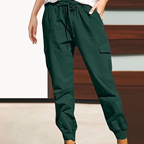 Camo Cargo Pants for Women Drawstring Elastic Waist Baggy Sweatpants Streetwear Casual Pants Y2K Clothing2
