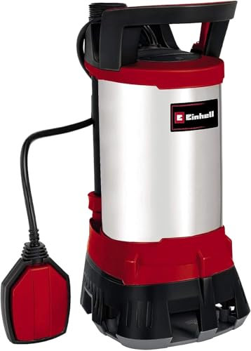 Einhell GE-DP 7935 N ECO - Bomba de aguas sucias (790W, capacidad de 20000 l/h, profundidad max. de inversión 7m, conexión de manguera 47.8mm, cuerpos extraños hasta 35 mm) (ref. 4170700)