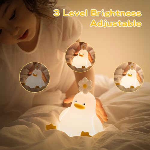 KinYiLO Pato de luz noturna para enfermeira