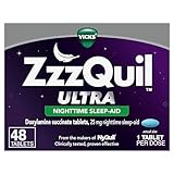 ZzzQuil ULTRA, Sleep Aid, Nighttime Sleep Aid, 25 mg Doxylamine Succinate, From Makers of Nyquil, Non- Habit Forming, Fall Asleep Fast, Stay Asleep Longer, 48 Count