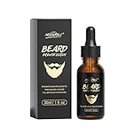 Beard Growth Oil, Beard Oil Biotin Beard Growth Serum for Men Stimulate Beard Growth Promote Hair Regrowth Facial Hair Treatment Masculine Thick Male Beard