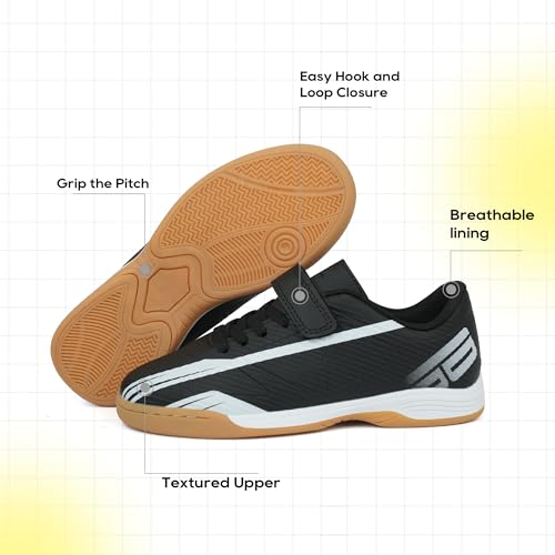 brooman Kids Indoor Soccer Shoes Boys Girls Futsal Soccer Sneakers2