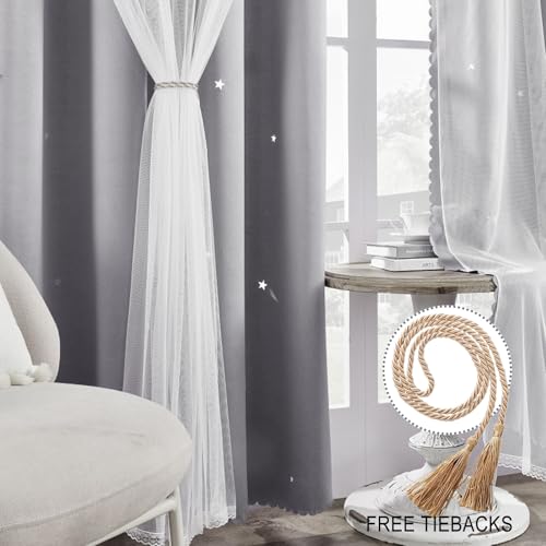 Rideaux occultants pour petite fenêtre de cuisine ou chambre occultant la lumière