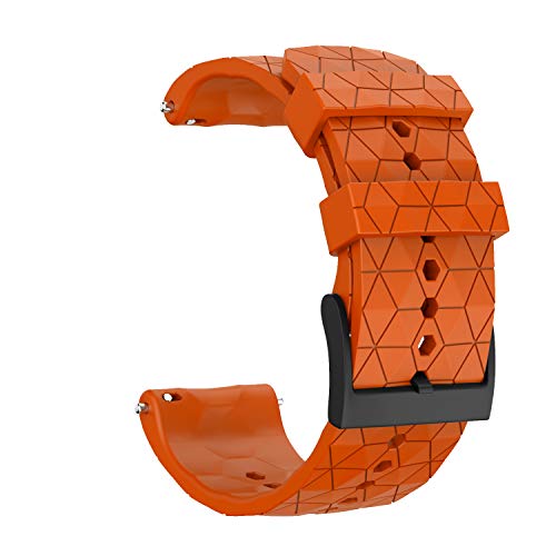 Bracelet caoutchouc 24 mm de finition supérieure pour Suunto 9 Baro