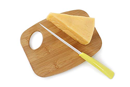 (Set Of 12) 12"X9" Round Edge Bulk Plain Bamboo Cutting Board | For Customized Engraving Gifts | Wholesale Premium Bamboo Board (With Handle) #TOP5