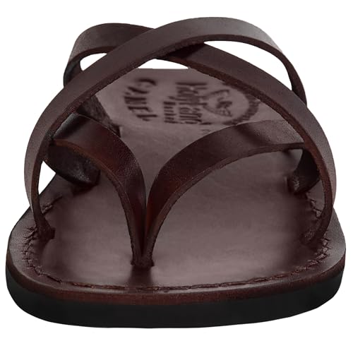 Holy Land Market Men/Women Biblical Jesus Leather Sandals/Slides From Jerusalem (Jerusalem Style I)2