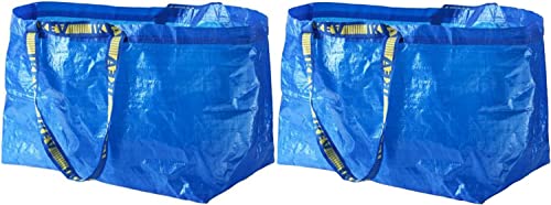 Ikea FRAKTA klasyczna niebieska torba na zakupy (2 szt.)
