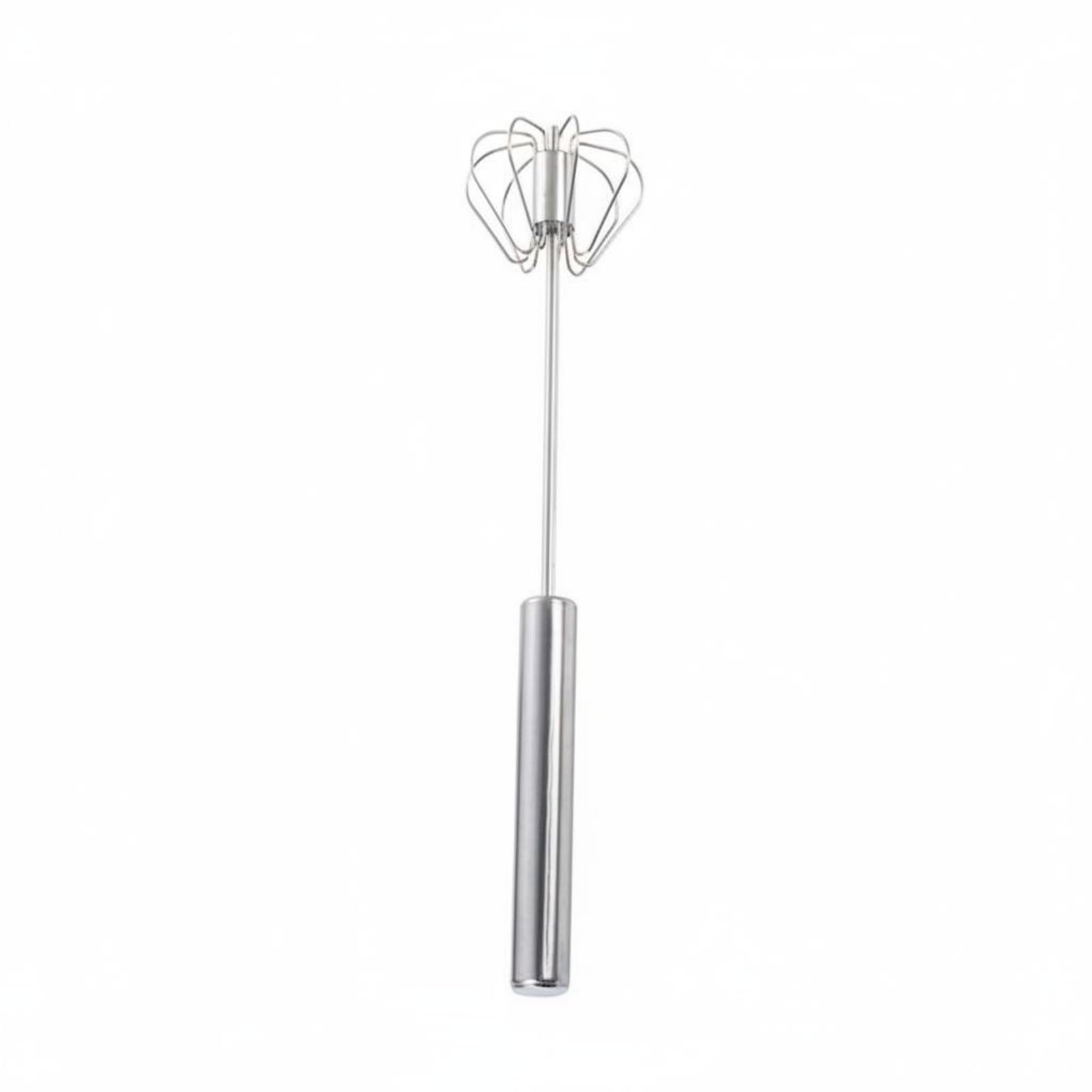 Semi-Automatic Ovum Whisk No Electricity Required for Cooking, Silver, M | Handheld Mixers Small Appliances Kitchen & Home-image-46