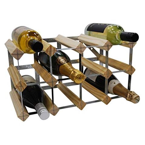 DS Wineware Botellero de Pino Certificado FSC para 12 Botellas de Vino Cover