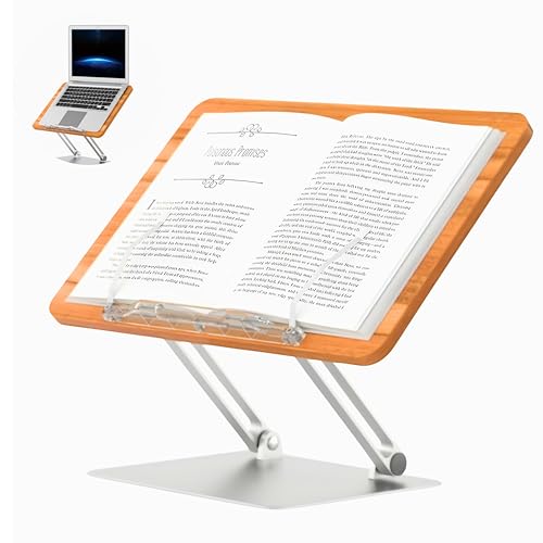 Image of Sunchhaya New Book Stand for Reading, Writing, Painting and Used As Laptop Stand for Desk, Multi-Purpose Book Reading Stand with Adjustable Height-Angle (BG-4)