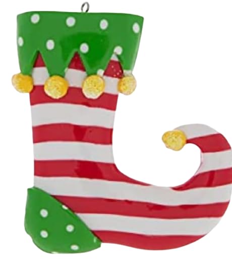Elf Stocking Christmas Ornament, North Pole Holiday Tree Decorations by Christmas Market Ornaments