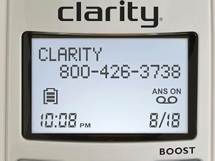 Clarity Phone D712 teléfono inalámbrico con contestador miniatura 4