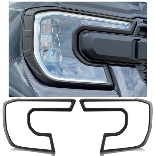 Couvercle de phares noir Ford Ranger 2023 2024 2025 T9 Wildtrak accessoire