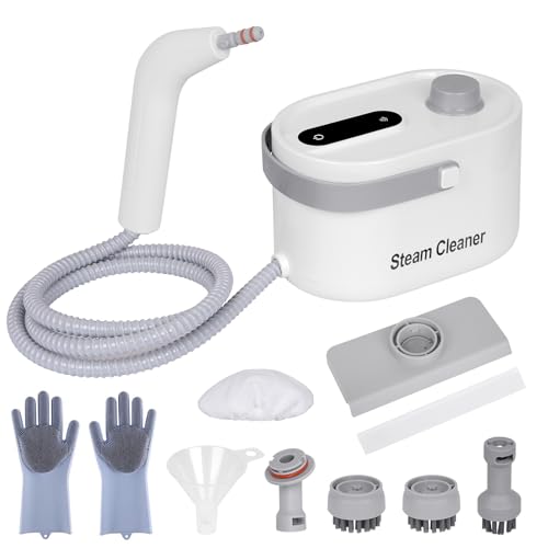 Image of Foandbevi 9 in 1 Hand Steam Cleaner for Home Use, Portable Steamer for Cleaning, Car Detailing /Kitchen /Upholstery /Tiles /Grout /Camping and All-Purpose High