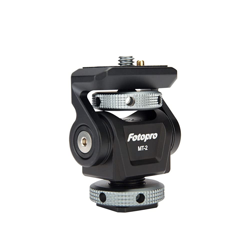 Photo 1 of Fotopro Field Monitor Mount with Cold Shoe Support Camera Monitor Mount Holder Tilt 180 Degree and Swivel 360 Degree for 5/7 inch Monitor Grey