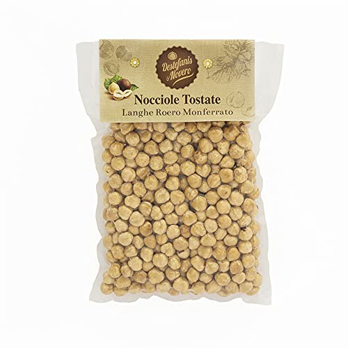Destefanis & Novero | Avellanas de Piamonte Tgt tostadas y peladas, nutritivas y saludables con un 100% de avellanas, fuente de vitaminas y fibra, merienda y desayuno perfecto, 500g