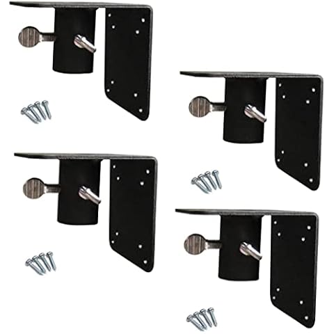 Squirrel Stopper 4-Pack Universal Mounting Flange for Bird Houses/Bird Feeders - Mounting Flange for 1" Diameter Poles, Top and Side Mount Flange Cover