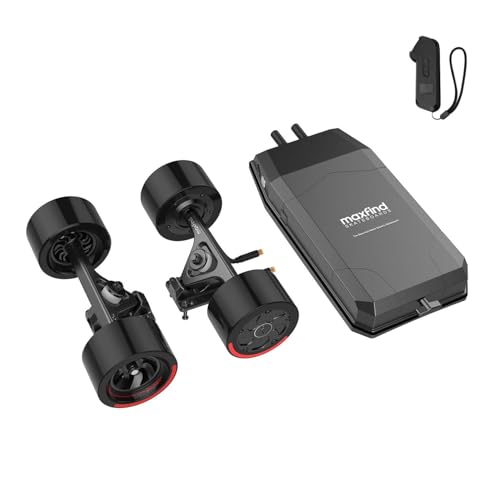 Maxfind RC Electric Skateboard Conversion Kit, No Board Included, Dual 650W Hub Motors, 27 MPH, 15...
