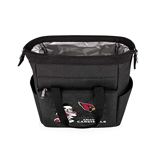 Image of PICNIC TIME NFL Mickey Mouse On The Go Lunch Bag - Soft Cooler Lunch Box - Insulated Lunch Bag, (Black)