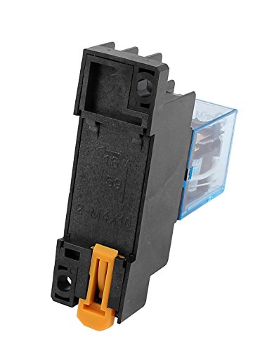 Uxcell 6 Pcs Ac 110/120V 5A Coil 5Mm Din Rail Dpdt 8Pins Power Relay + Base #TOP1