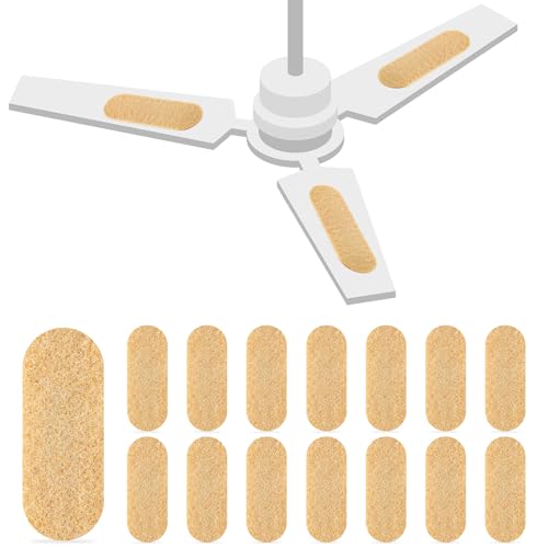 Image of Tuanse 15 Pack Ceiling Fan Filters for Blades, Activated Coconut Activated Zeolite Ceiling Fan Air Filter, Stick Air Filter Purifiers for Common Household Contaminants (Beige)