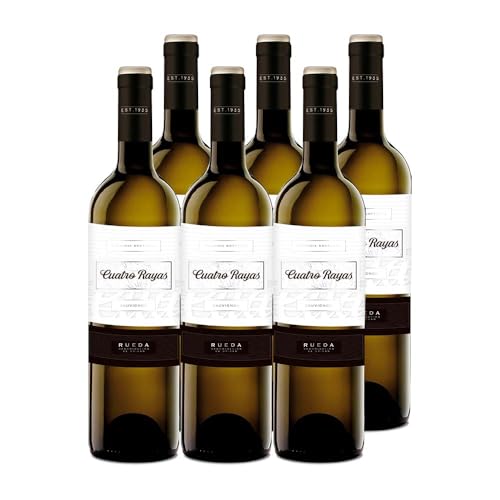 CUATRO RAYAS Sauvignon - Vino Blanco DO Rueda (6 Botellas x 750ml)