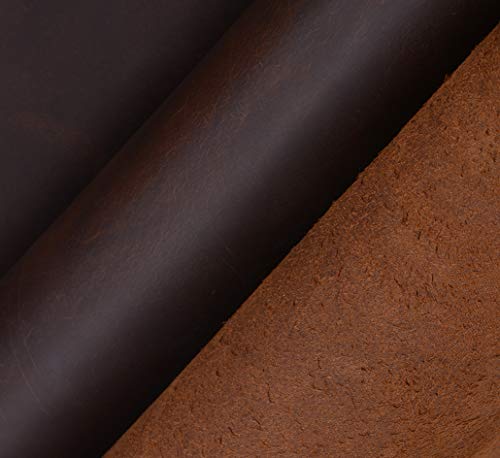 Tooling Leather Full Grain Thick Cowhide Skin Crazy Horse Crafting Arts Leather Material