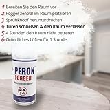 Iperon® 150 ml Fogger Ungeziefer-Vernebler | Sofortwirkung gegen Ungeziefer | Mit Chrysanthemum cinerariaefolium Extrakt, Geraniol & Zitroneneukalyptusöl | Effektive Bekämpfung von Schädlingen