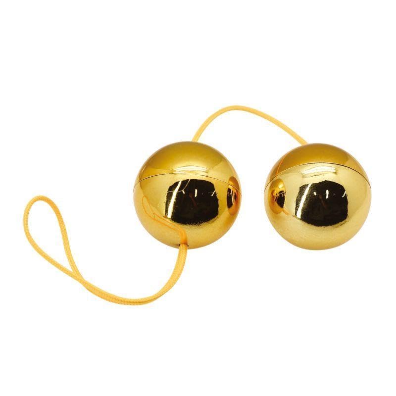 Palline sfere vaginali donna esercizio di kegel oro con filo - TOYZ4LOVERS