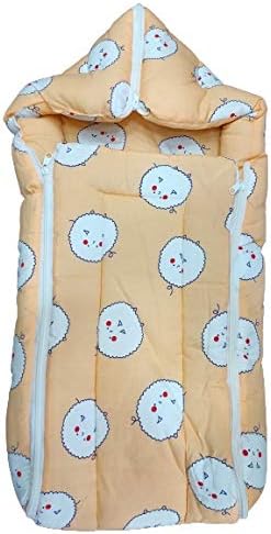 Dazzlia Newborn Baby nest Cover Swaddle mother bag mattress (Peach)