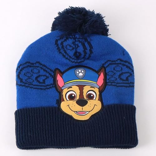 Set gorro guantes bufanda Paw Patrol ropa de invierno térmica para niños 2