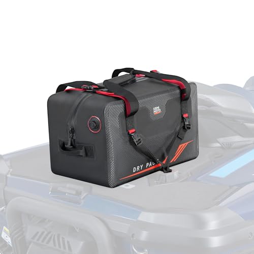 KEMIMOTO Waterproof Duffle Bag 45L Heavy Duty Marine Dry Bags Backpack Jet Ski Motorcycle Tail Bag Large Storage Travel Luggage For Boat Camping With Quick-Fixed Straps