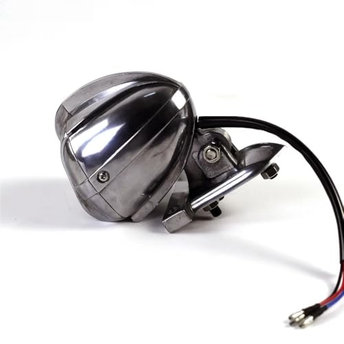 Feu arrière de moto avec feu stop et microphone pour custom Bobber style vintage - 7
