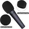 5 PCS pop filter, Microphone Cover, Microphones Filter Cover Replacement, Black Handheld Mic Covers Microphone Windscreen Accessories, Suitable for Most Standard Handheld Microphones #2