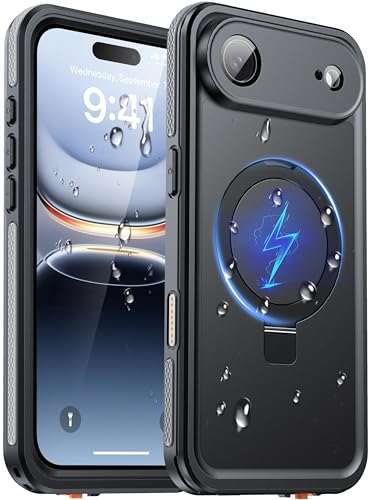 Oterkin Magnetic Stand for iPhone Air Case Waterproof IP68, Black