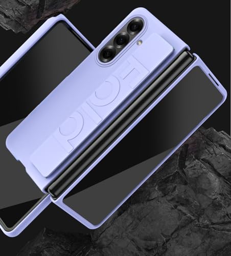 Étui avec dragonne pour Galaxy Z Fold8 coque rigide rose
